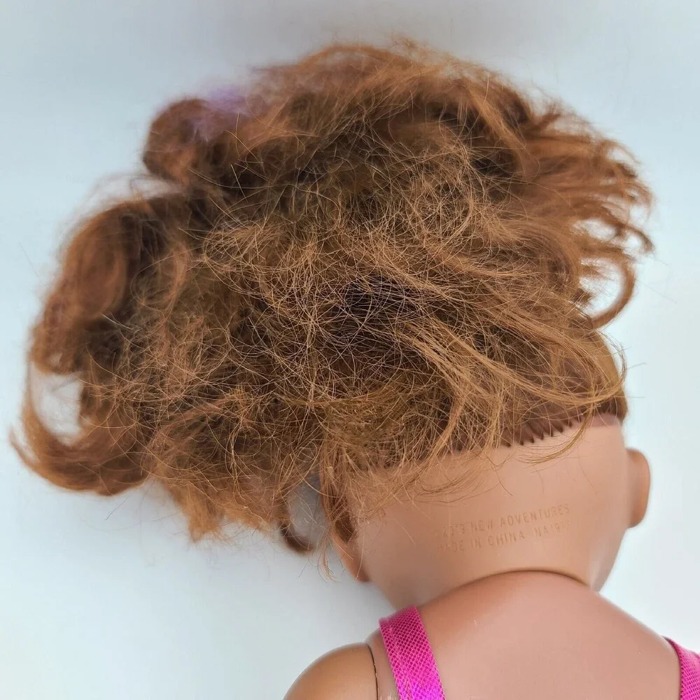 New Adventures Baby Doll Brown Hair Purple Streak Mermaid Dress 2019